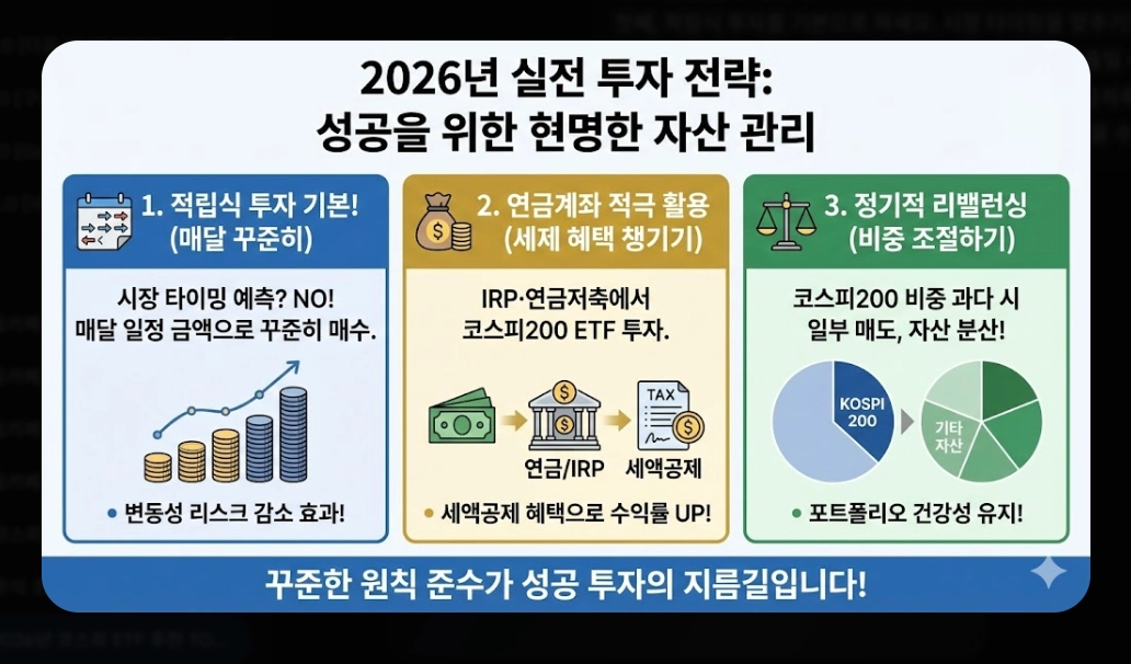 코스피200 ETF 추천 TOP 3 [2026년] KODEX vs TIGER vs RISE 완벽 비교