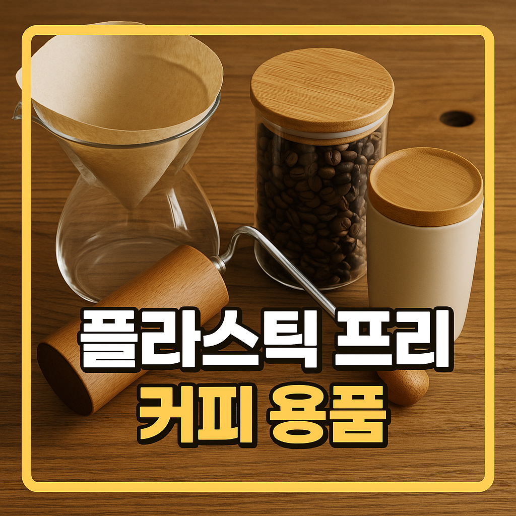 플라스틱 프리 커피 용품