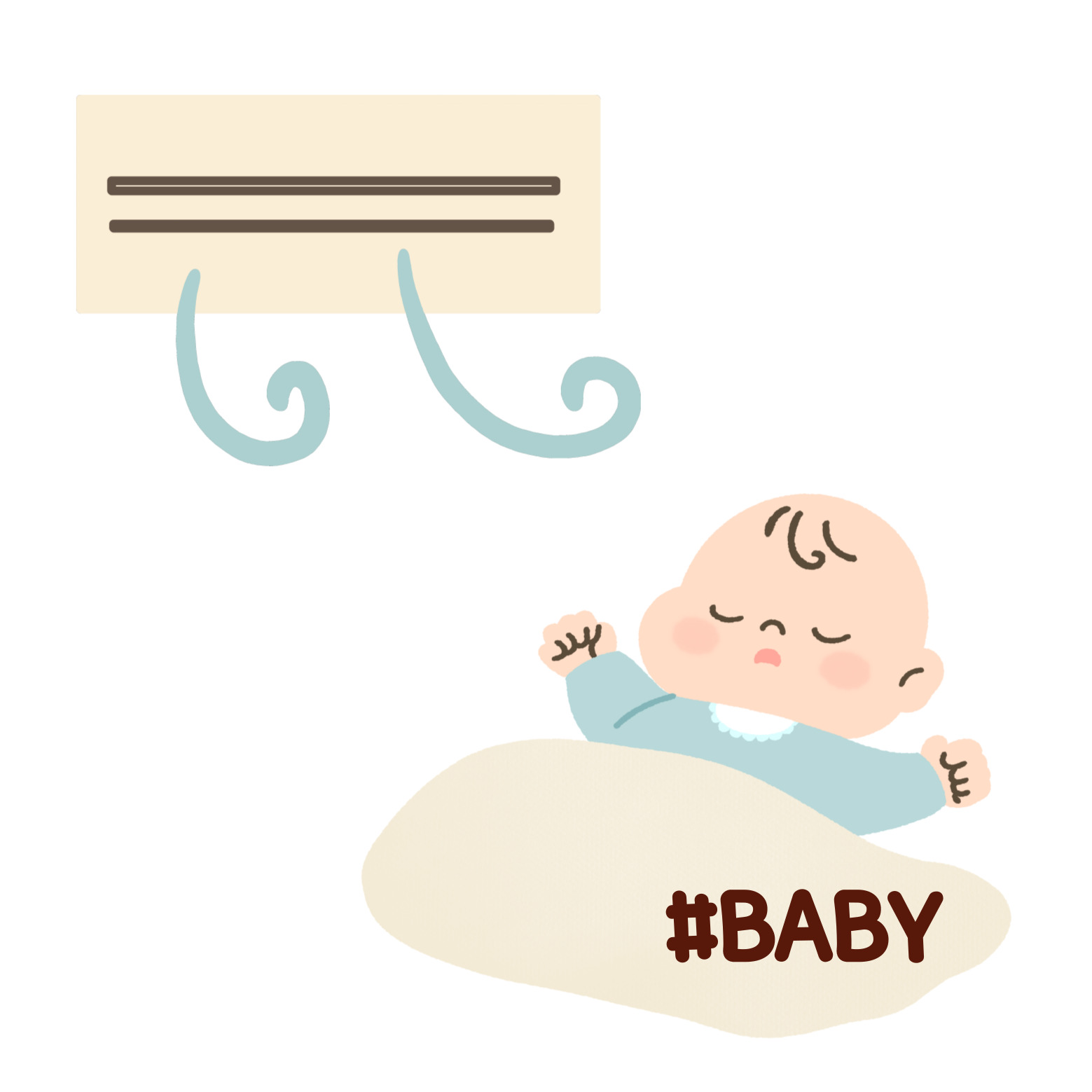 잘 자는 아기 이미지