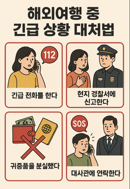 해외여행 중 긴급 상황 대처법