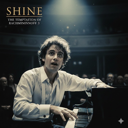 AI 생성, "임윤찬 라흐마니노프 피아노 협주곡 3번 반 클라이번 콩쿠르 우승 실황, 호로비츠 마지막 연주 비교와 영화 샤인 장면"