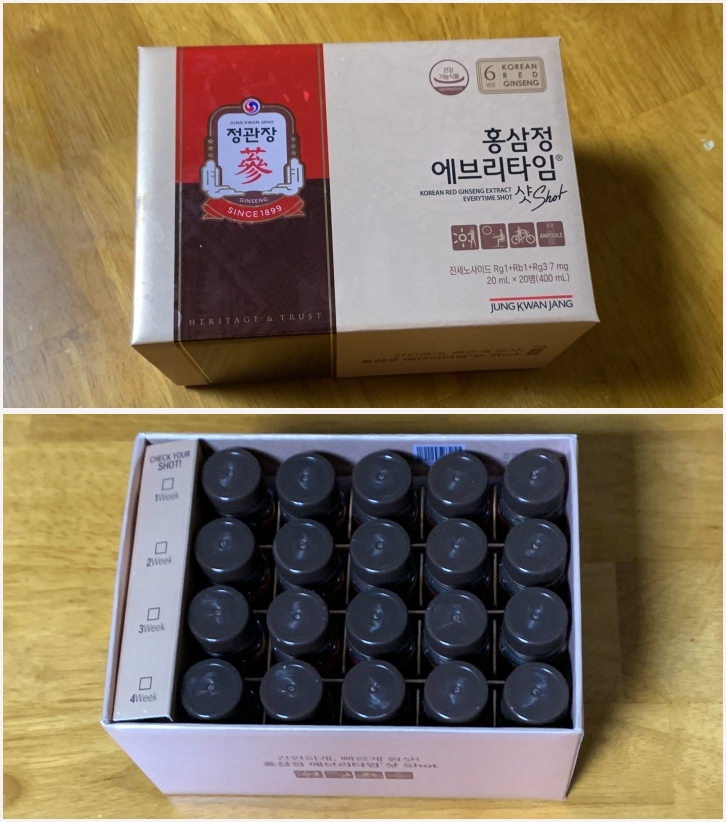 정관장 홍삼정 에브리타임 샷 박스 이미지