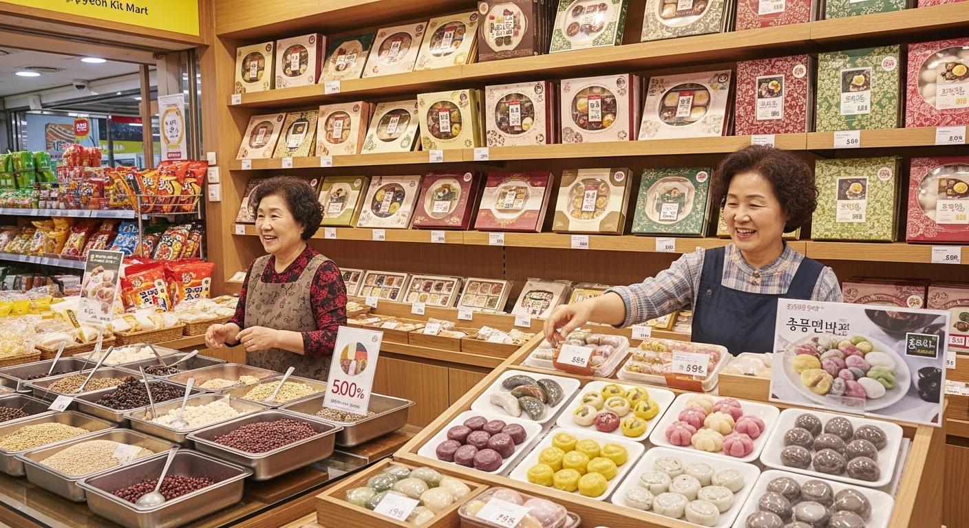 송편 키트 마트