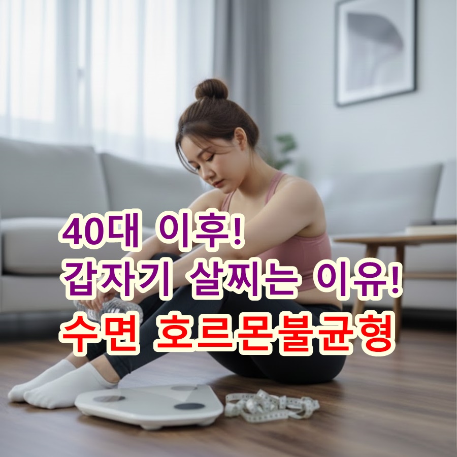 40대 이후 갑자기 살찌는 진짜 이유! 4가지