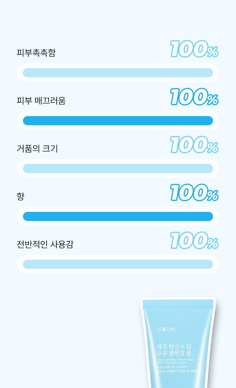 식물나라 제주 탄산수 모공 딥 클렌징폼