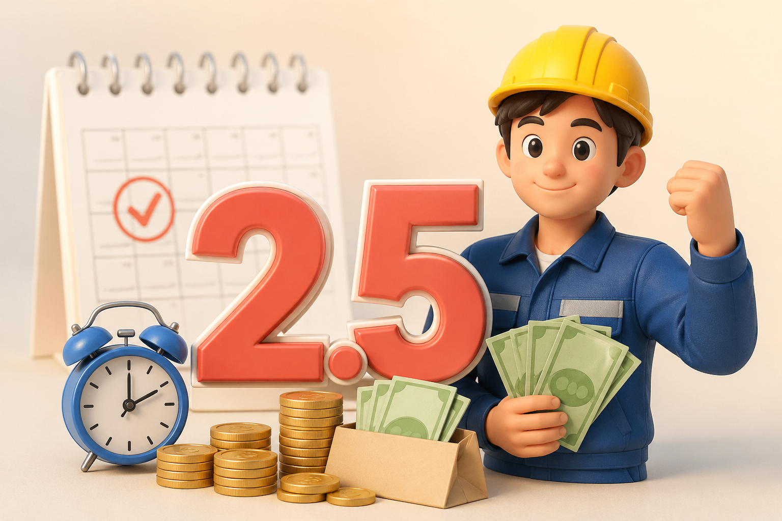 노동절 2.5배 임금 기준 총정리｜근로자의 날 수당 계산법 (+알바&middot;월급 차이) 관련 사진