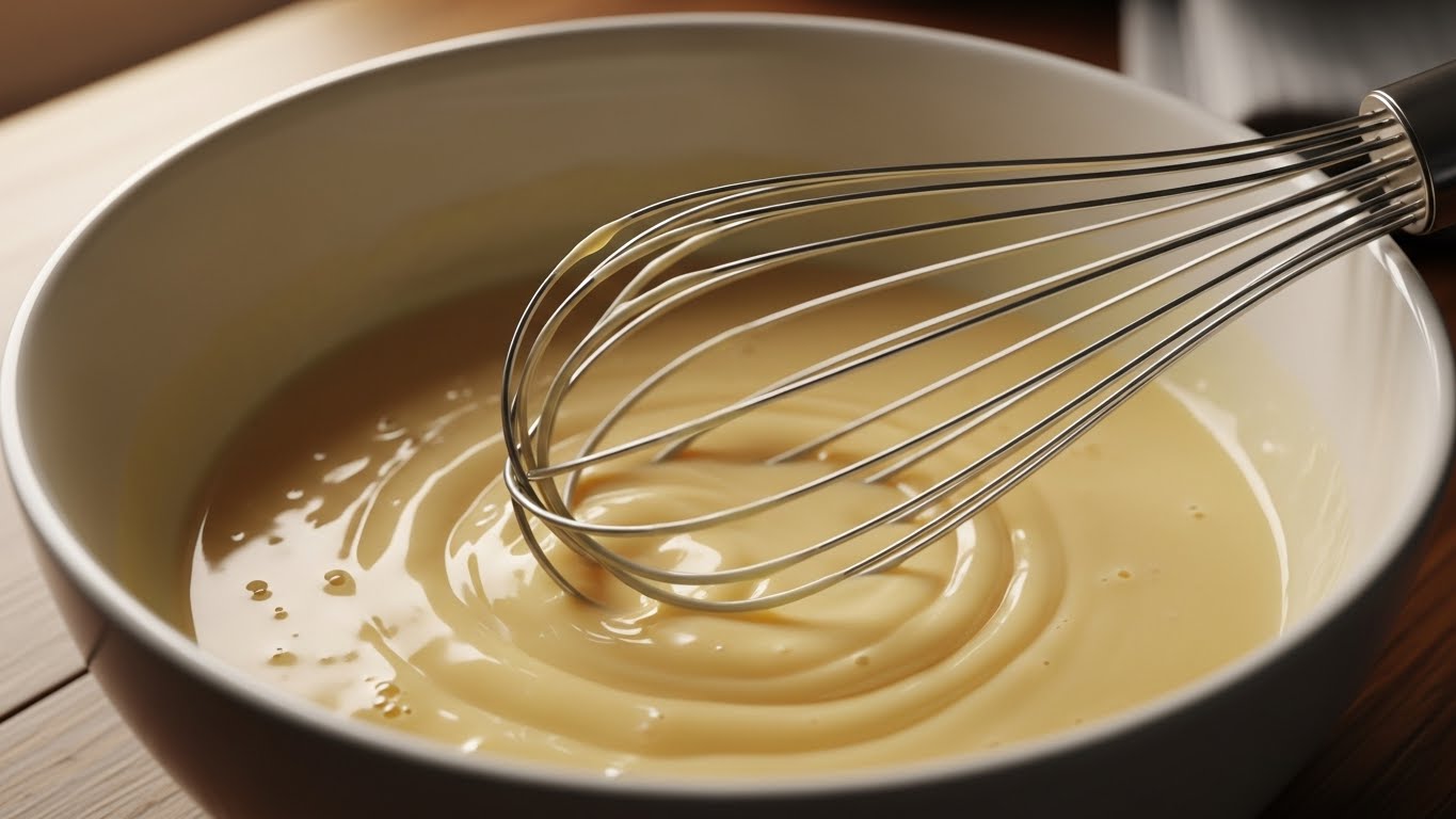 체에 걸러 매끈하게 만든 계란찜 재료