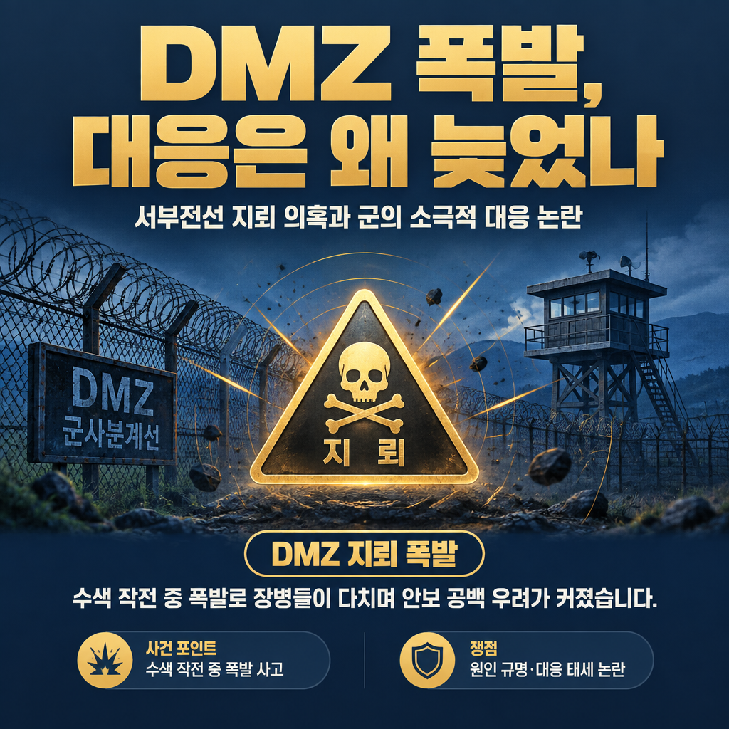 DMZ 폭발, 대응은 왜 늦었나
