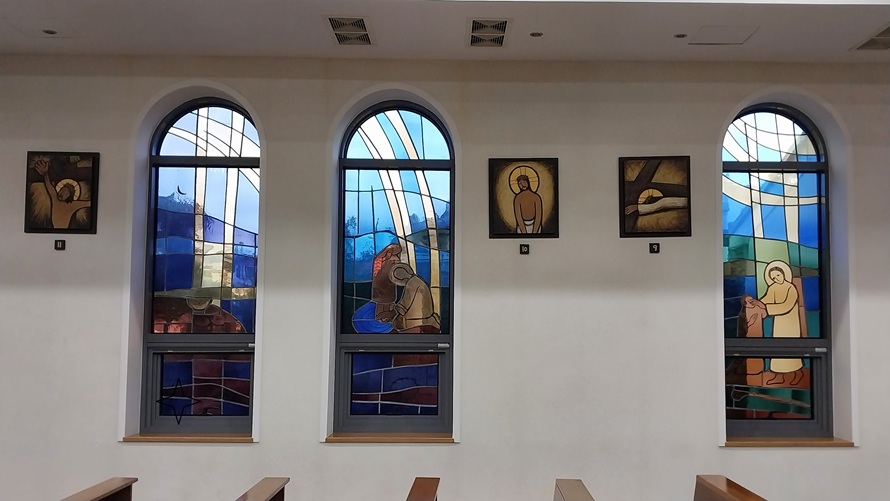 제천 서부동성당 십자가의 길, 스테인드글라스 사진