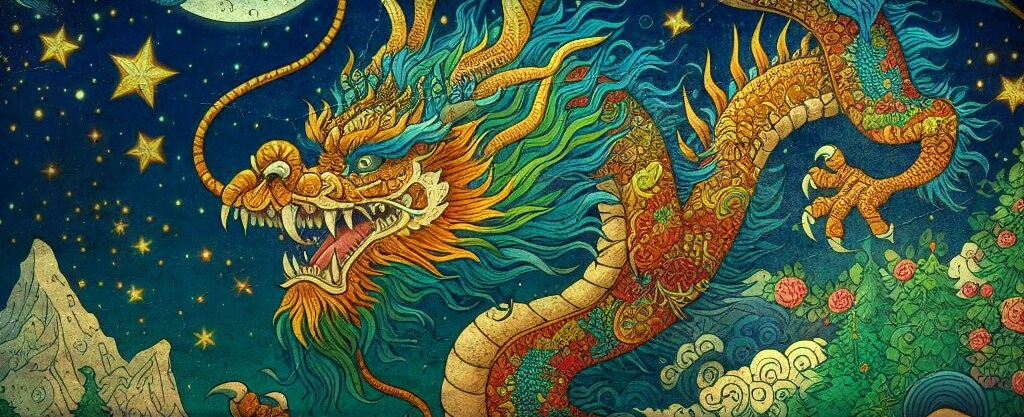 별들과 함께 노는 용꿈