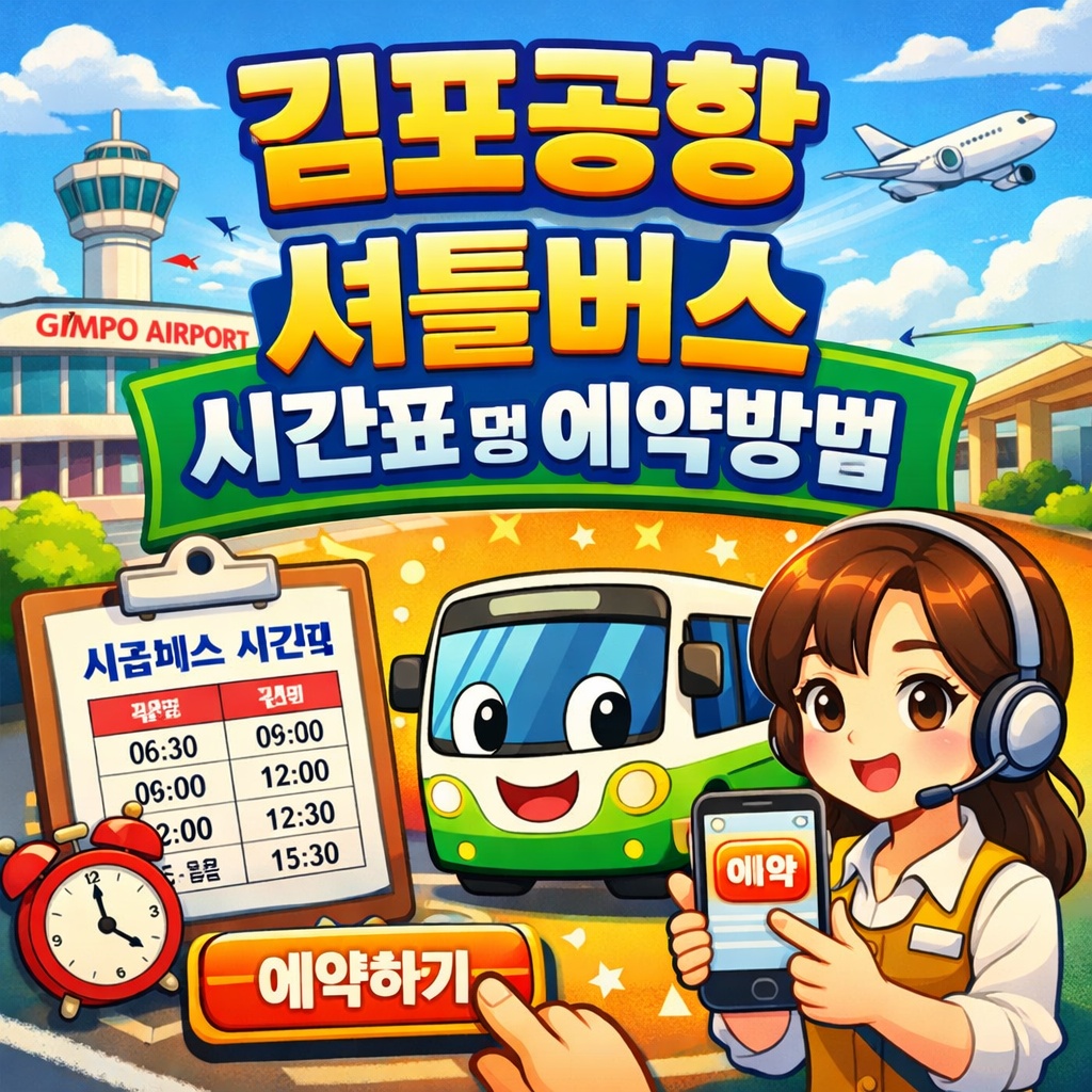 김포공항 셔틀버스 시간표 및 예약 방법 가이드