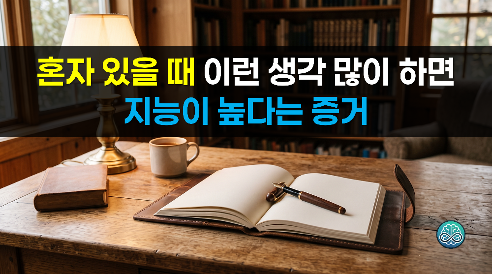 혼자 있을 때 이런 생각 많이 하면 지능이 높다는 증거 - 고지능자의 3가지 고독 활용 습관 총정리