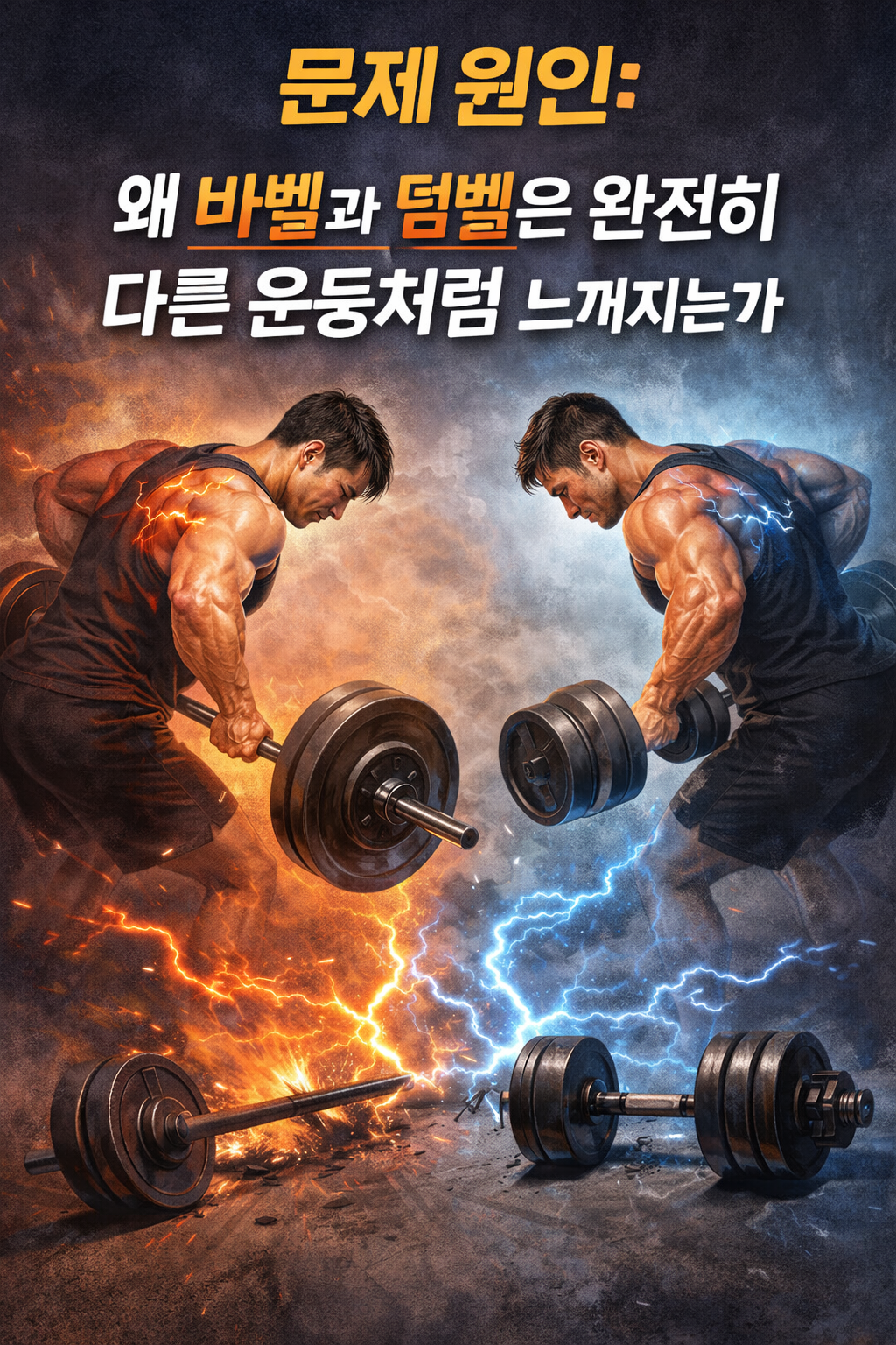 왜 바벨과 덤벨은 완전히 다른 운동처럼 느껴지는가