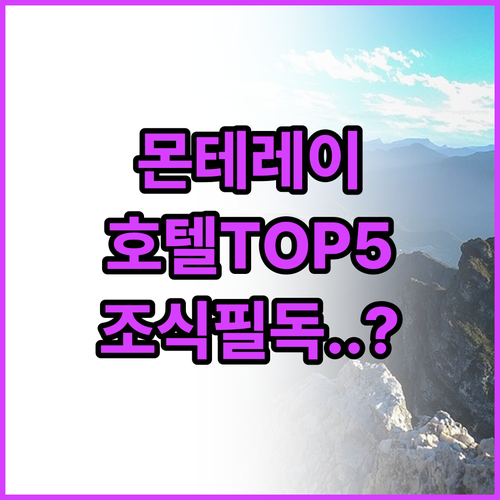 멕시코 몬테레이 호텔 추천 5곳 위치..