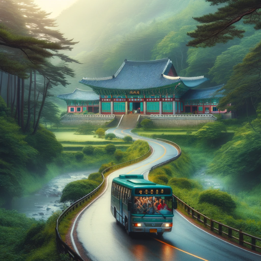 버스를 타고 절에 가는 꿈