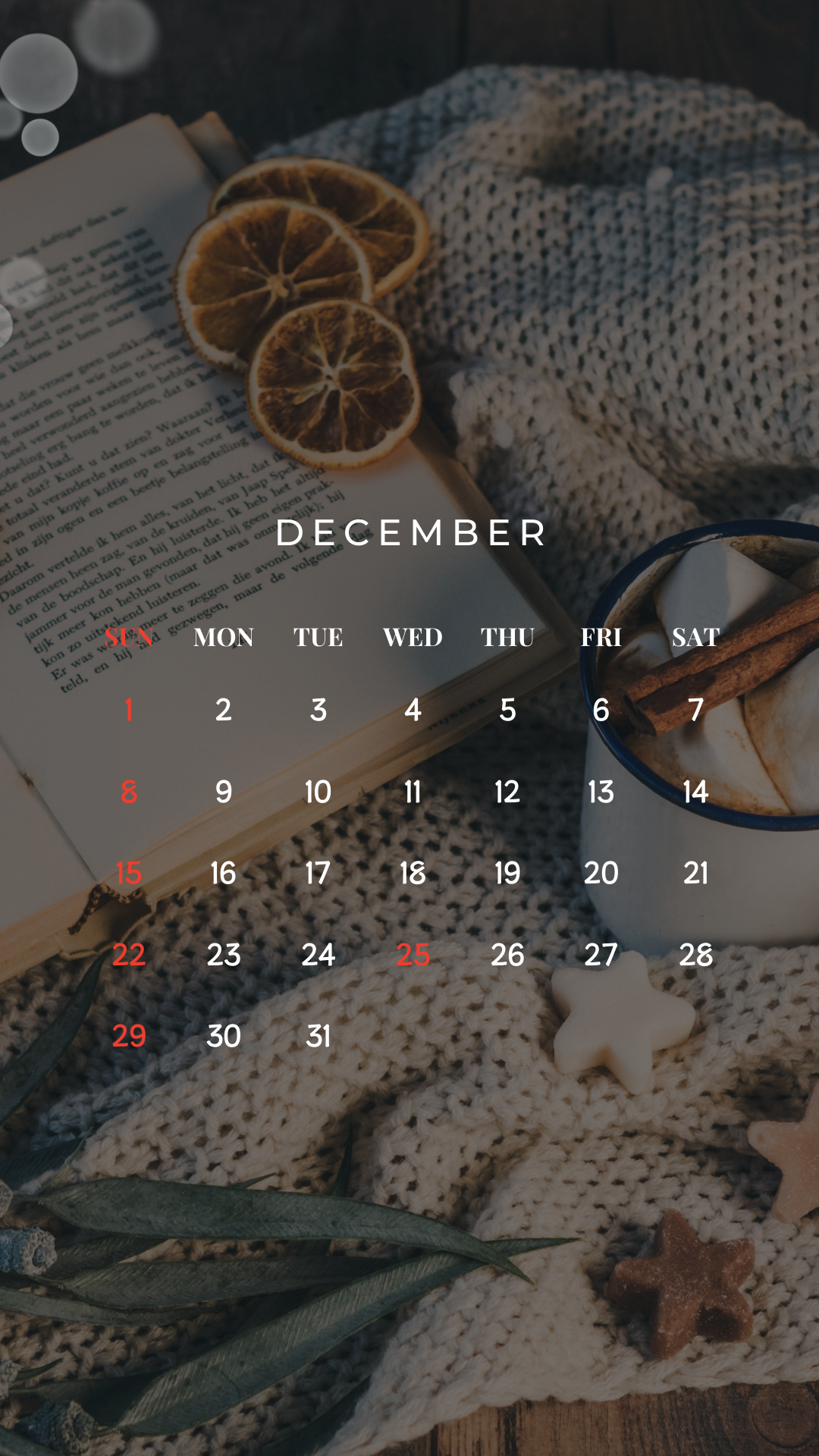 12월 달력 배경화면 이미지 모음