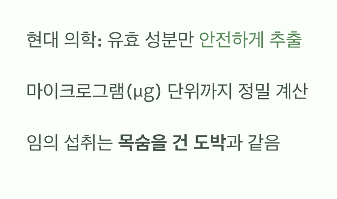 독초와 약초는 '종이 한 장' 차이