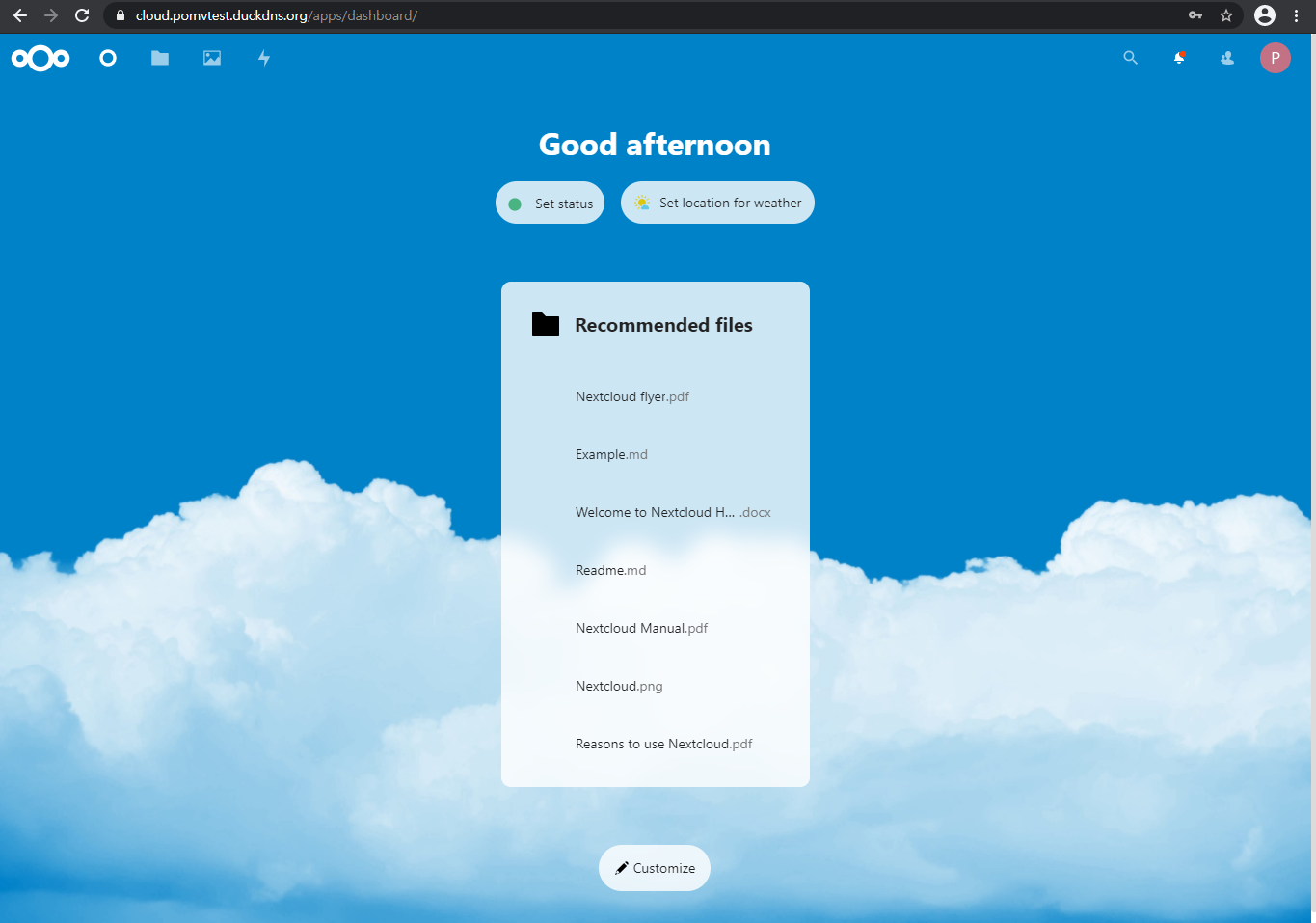 Nextcloud 홈페이지