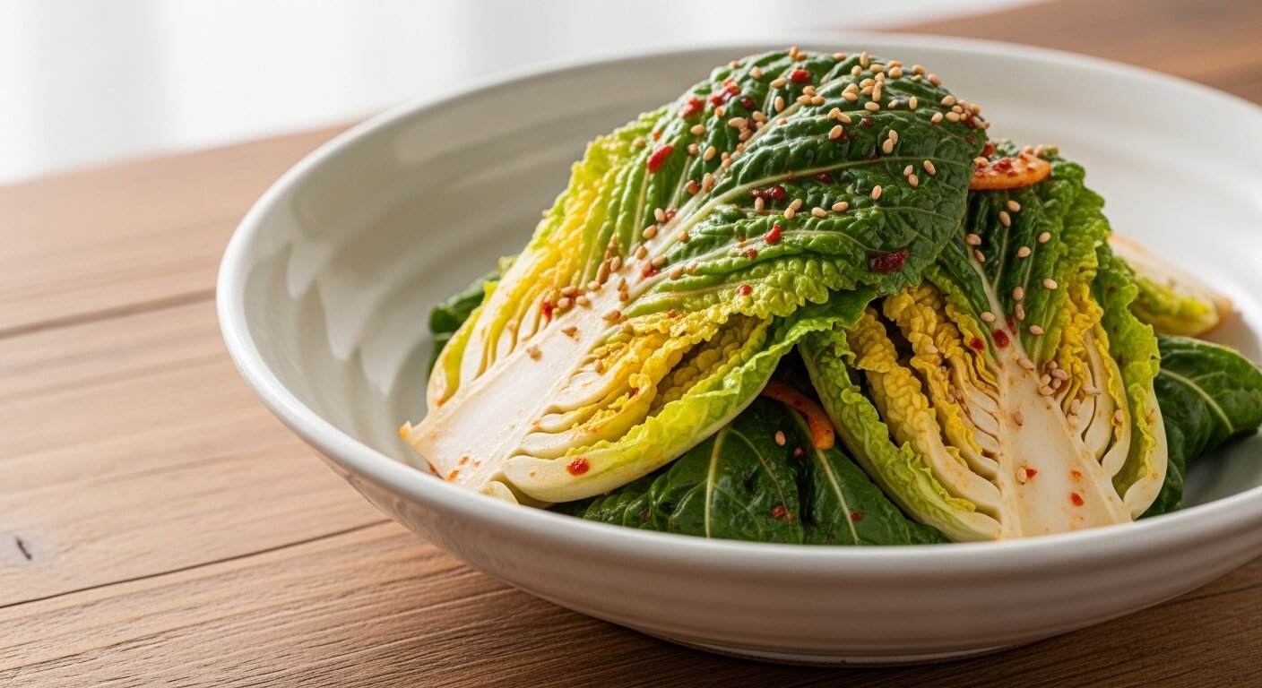 제철 봄동 겉절이 완성 요리 이미지