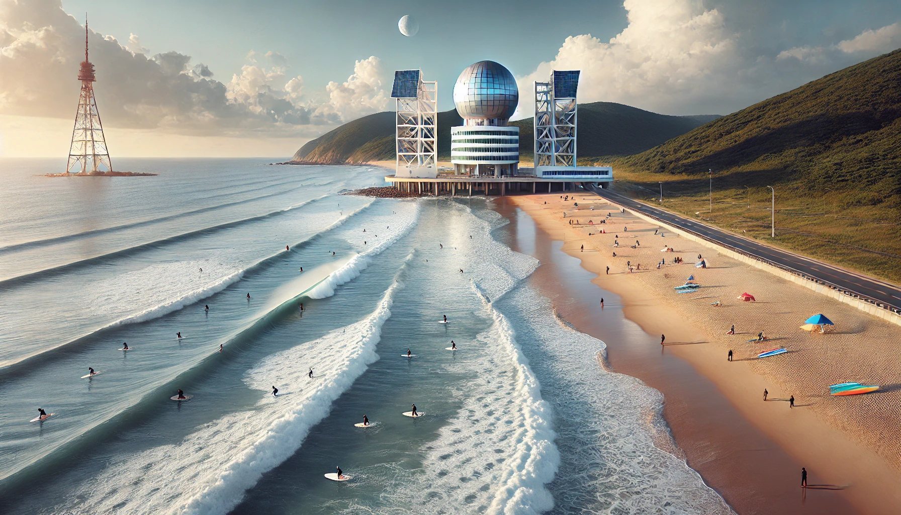 고흥 남열 해수욕장 후기, 고흥우주발사전망대와 함께