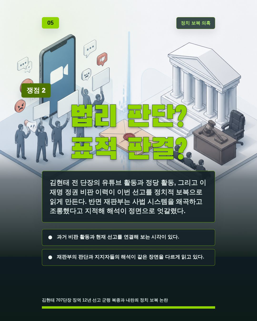 법리 판단? 표적 판결?