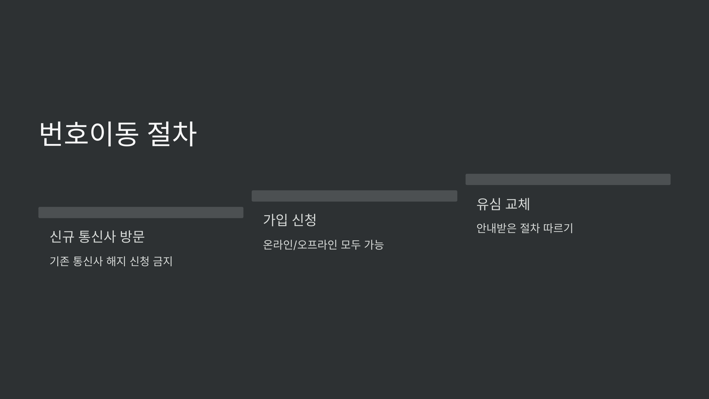 번호이동