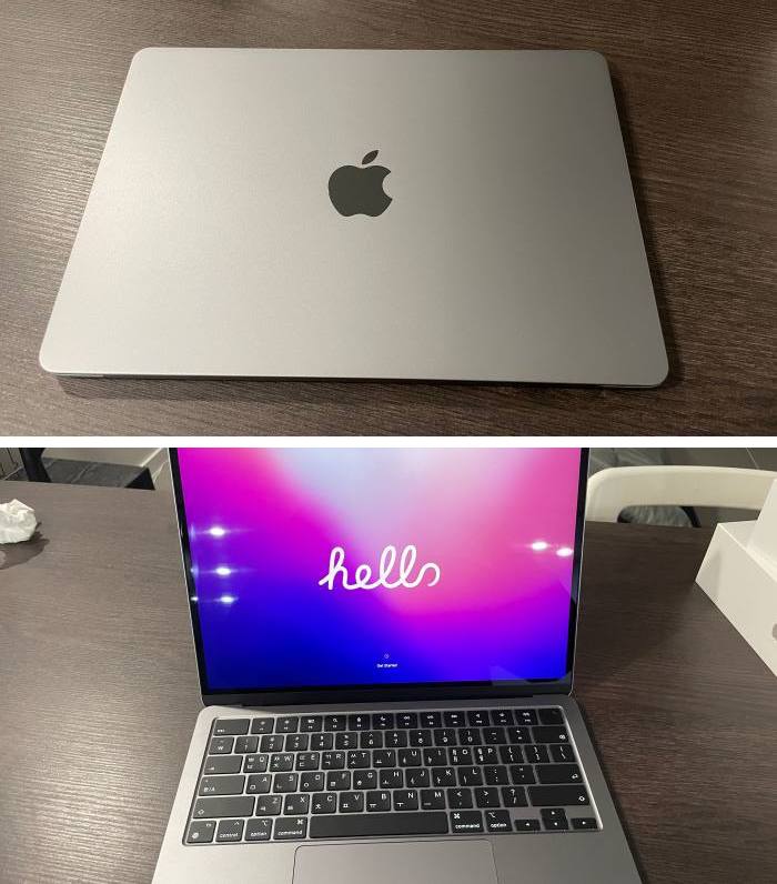 맥북-에어-M2-외관-부팅