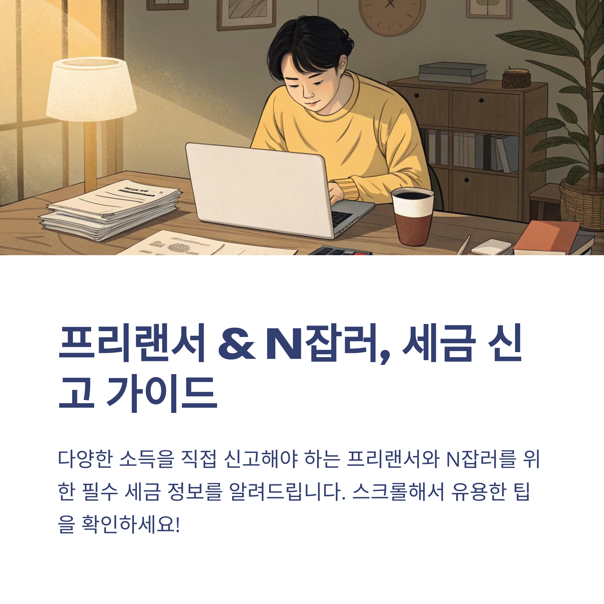 프리랜서·N잡러를 위한 원클릭 세금환급, 간편하게 신고하는 꿀팁!
