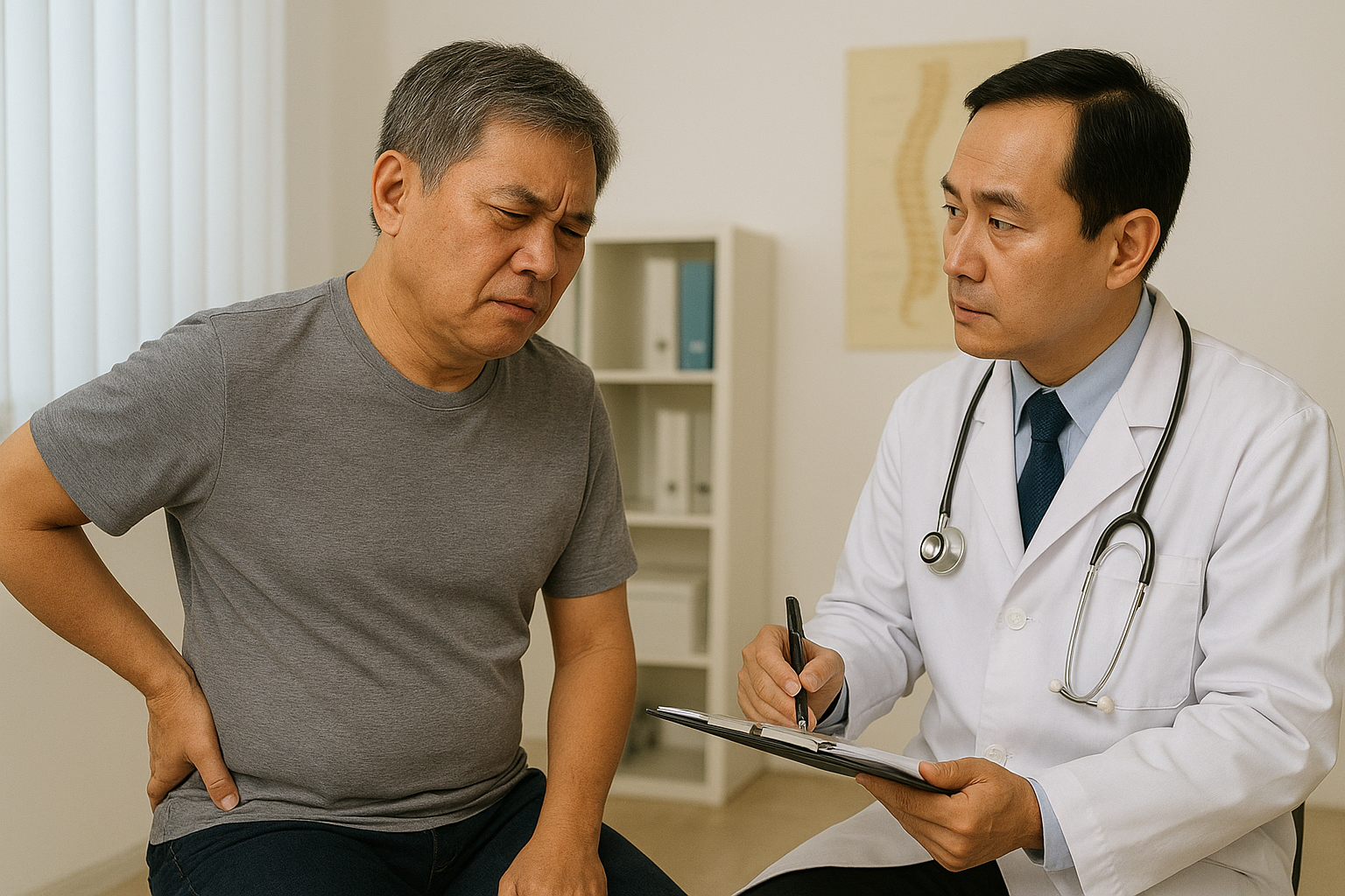 허리 디스크 초기 증상