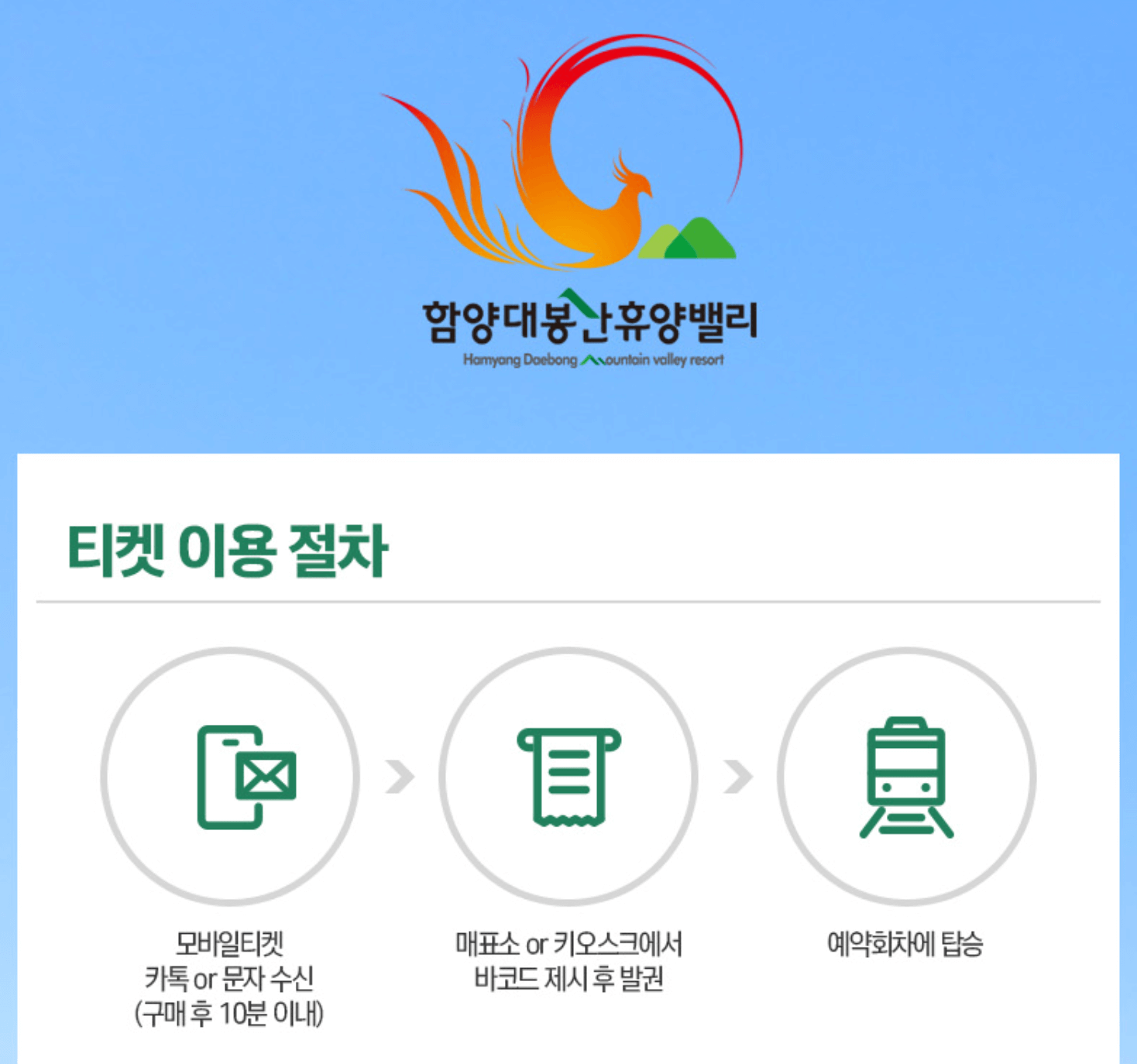 함영 대봉산 모노레일 티켓