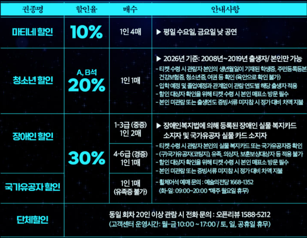센과 치히로의 행방불명 공연 할인 정보