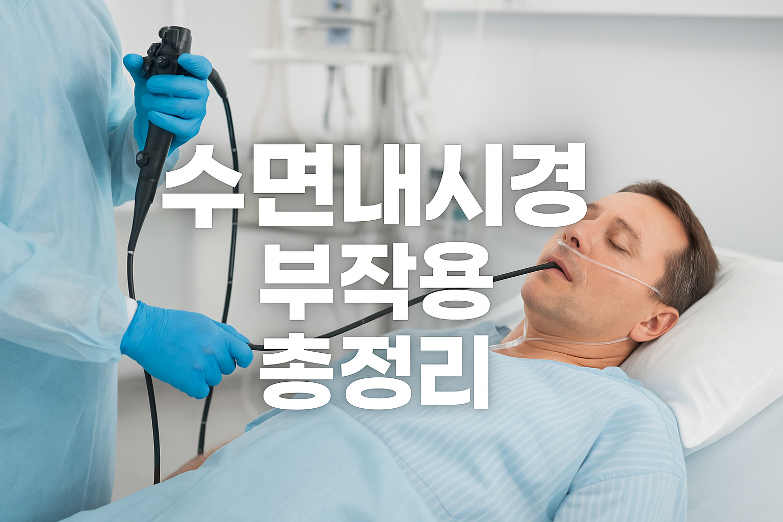 수면내시경하는 사진