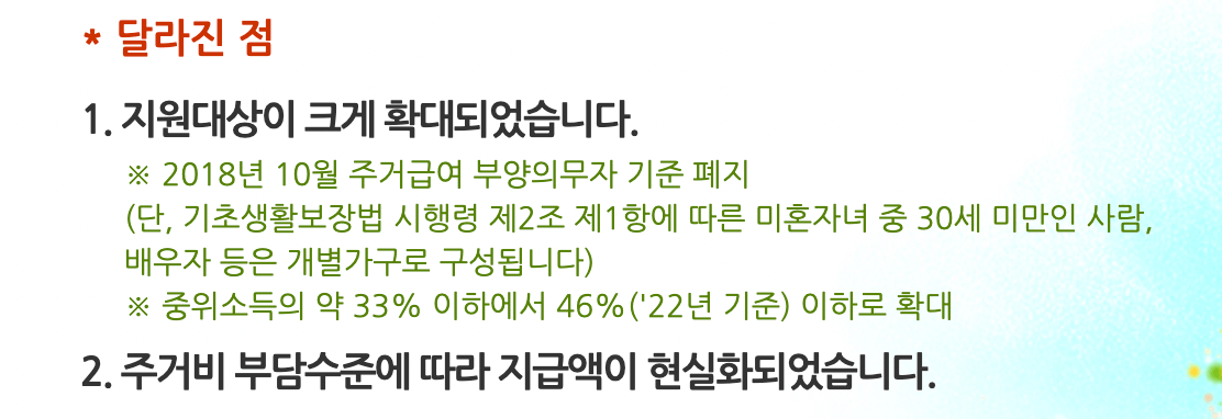 주거급여 지원 대상