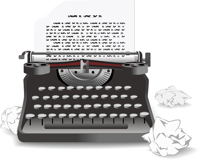 오래된-기계식-타자기-종이