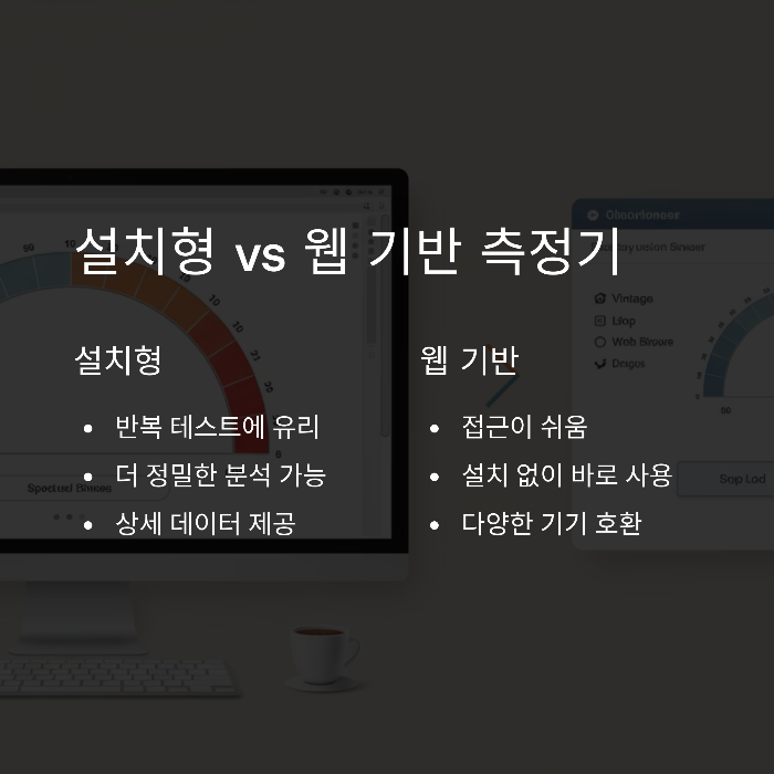 설치형 vs 웹 기반 측정기의 차이