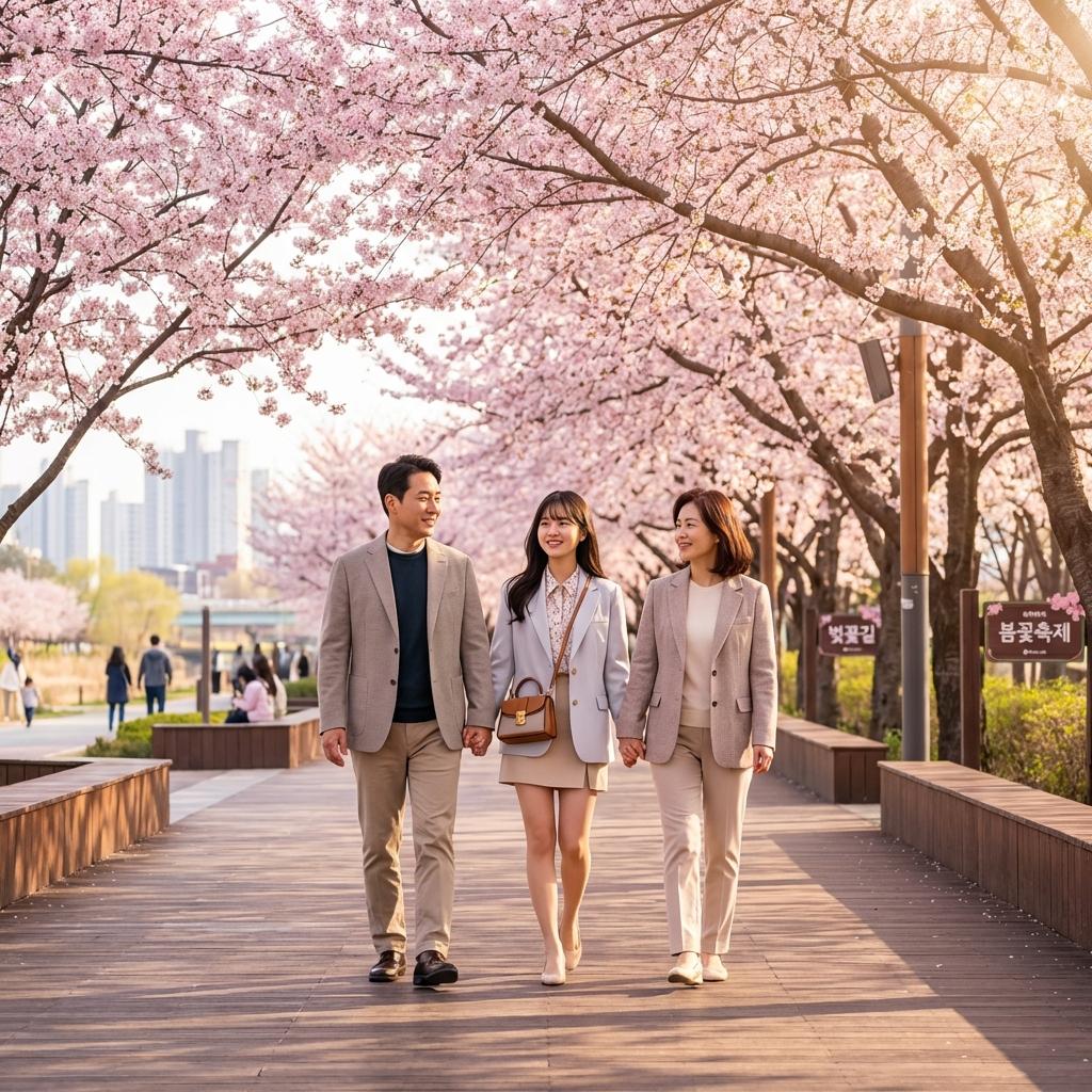 진해 휠체어 유모차 벚꽃길 코스