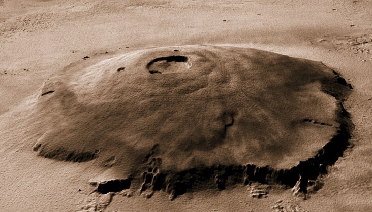 화성의 거대한 올림푸스 산