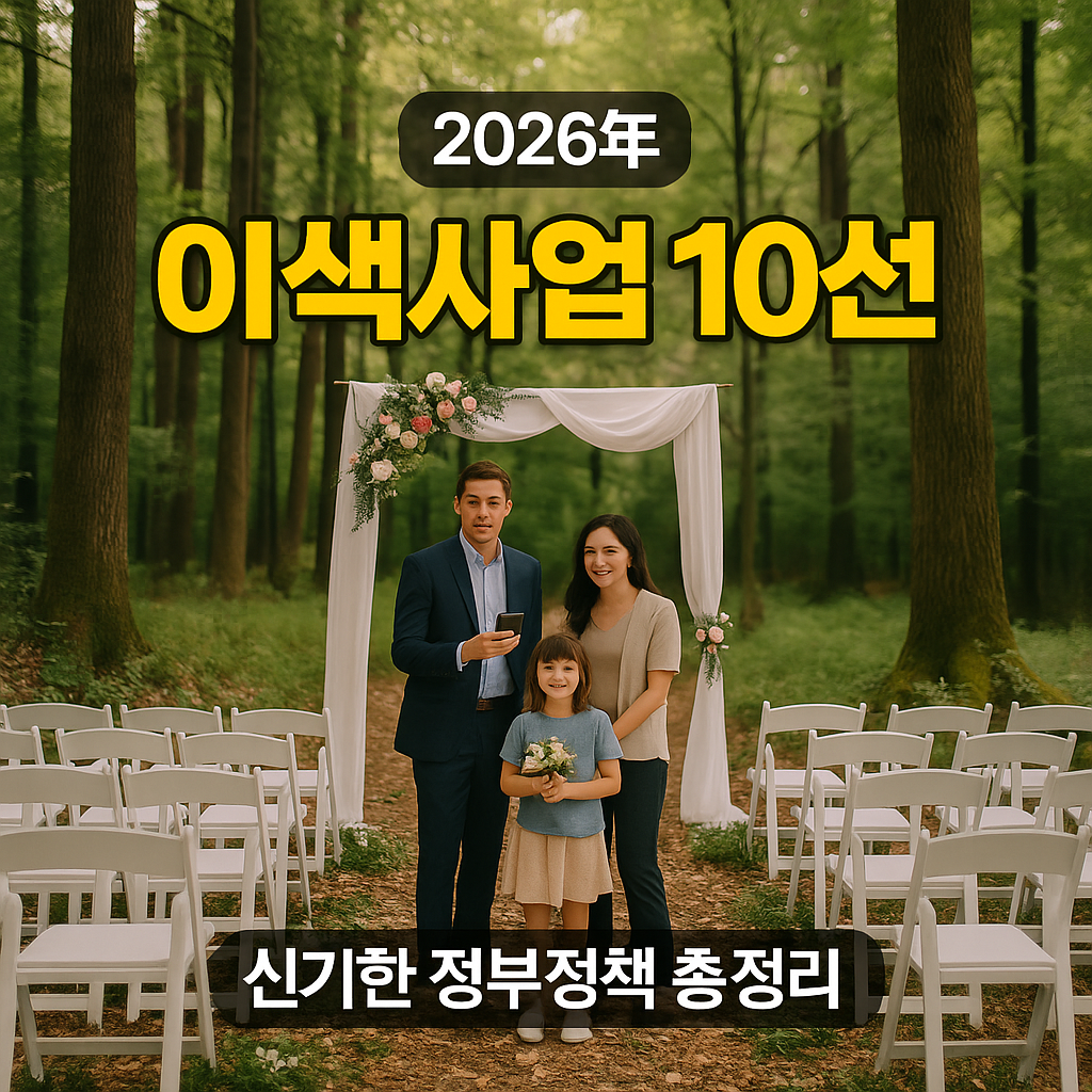 2026년 이색사업 10선! 신기한 정부정책 총정리 (출처 : 정책브리핑)