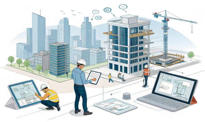 BIM 건축에 대한 이미지입니다.