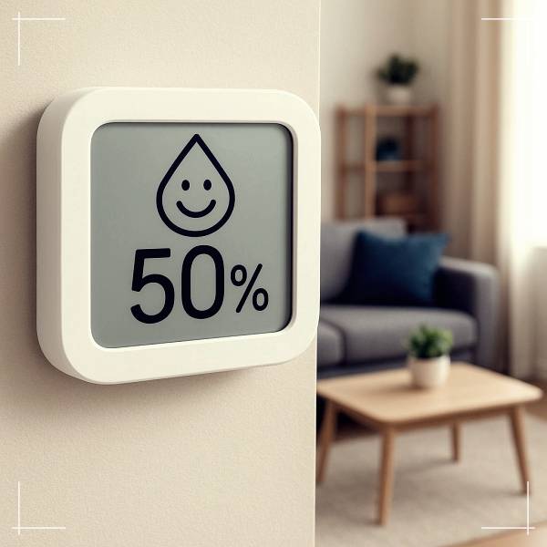 습도는 너무 건조하지 않도록 – 40~60%가 적정