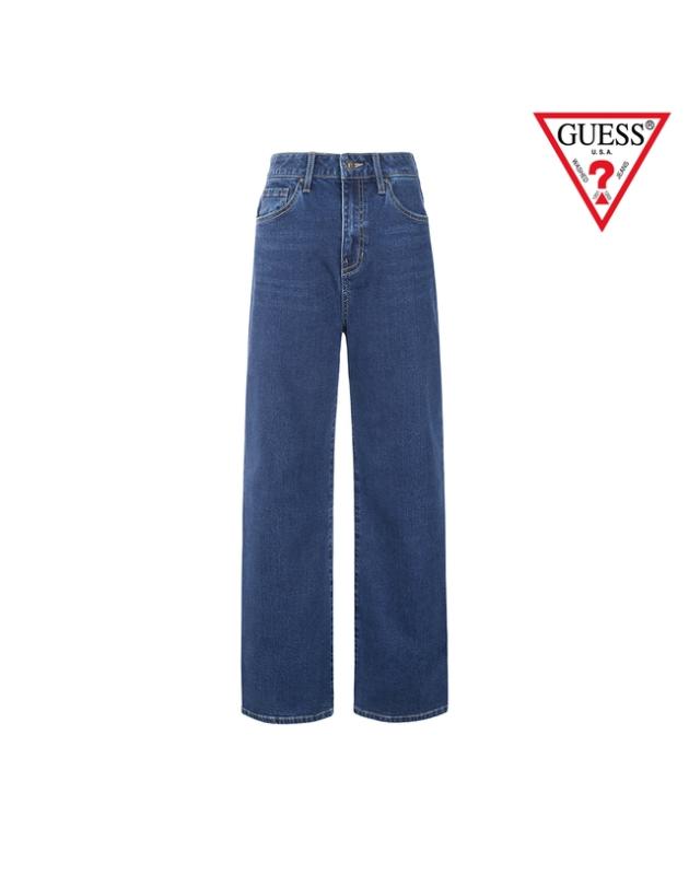 게스 GUESS LADY BRUSHED JEANS WIDE 기모 DBL RN4D01C5