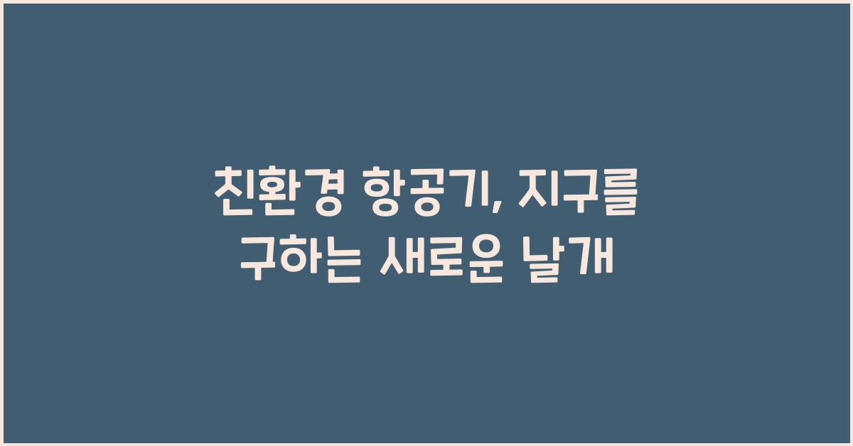 친환경 항공기