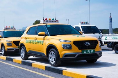 운전면허학원 차량들