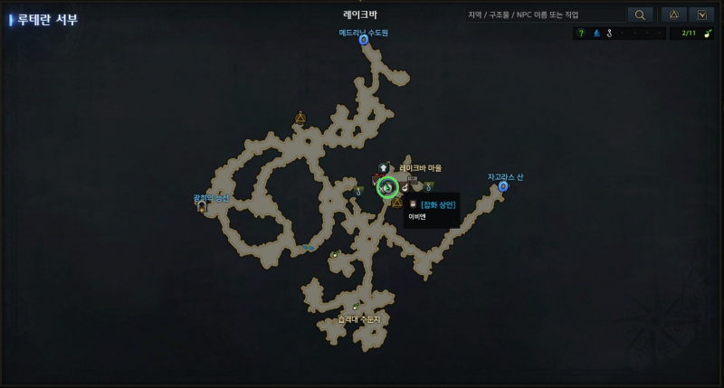 레이크바 지도