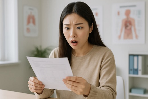 건강검진 결과지를 보며 마음이 철렁 내려앉았던 기억