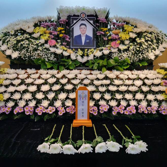 원투 오창석 영정 사진. [사진=송호범 SNS]