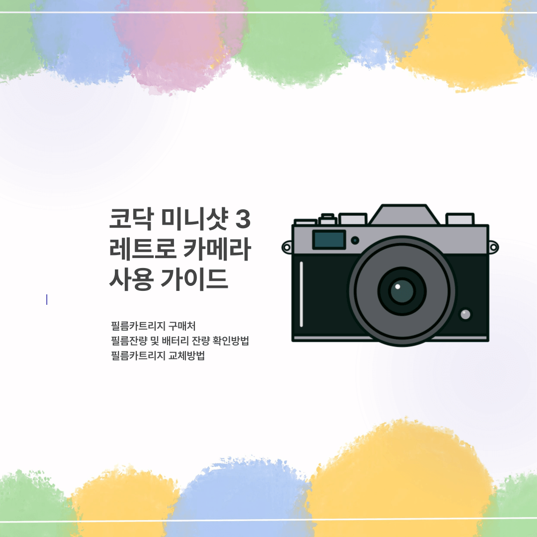 코닥 미니샷3 레트로카메라 사용가이드