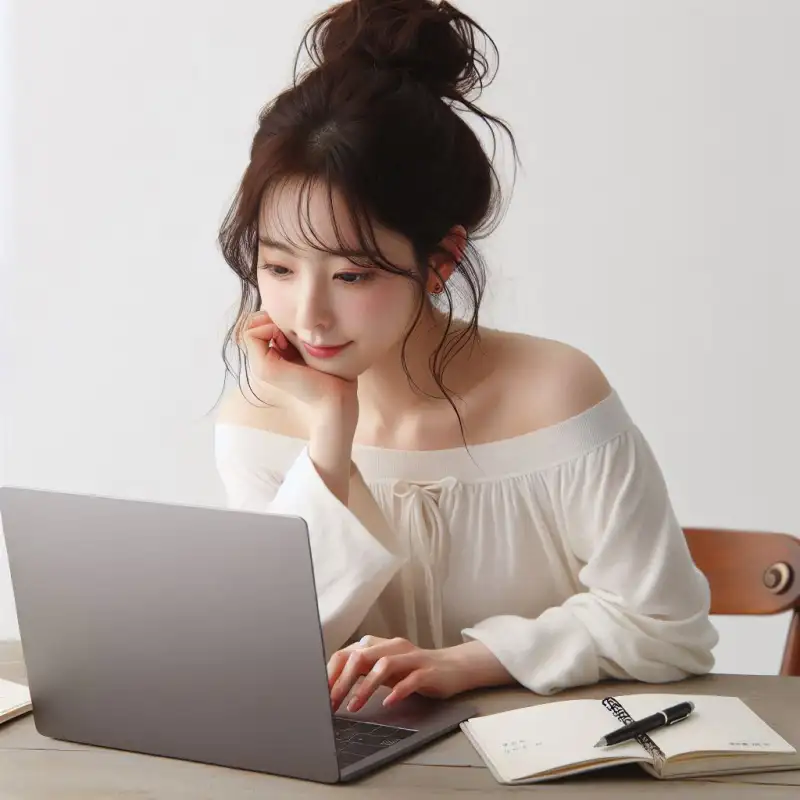 업비트에서-비트겟-입금-송금-방법을-알아보는-여성의-모습