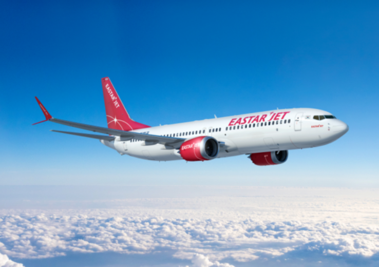 이스타항공 날개보이는 비행기