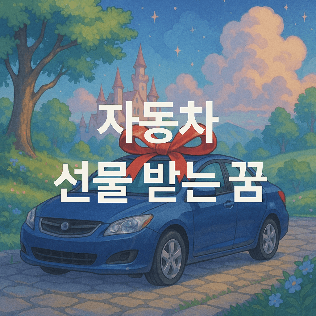 자동차 선물 받는 꿈 해몽